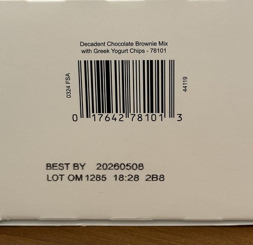 12 Fuelings Optavia Decadent Chocolate Brownie Mix w/ Greek Yogurt Chips 5/26 - Picture 8 of 8