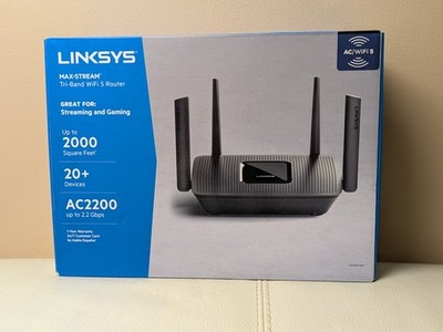 Linksys EA8300 Max Stream Tri Band Wireless Router Black, 2 Linksys Velop P0101