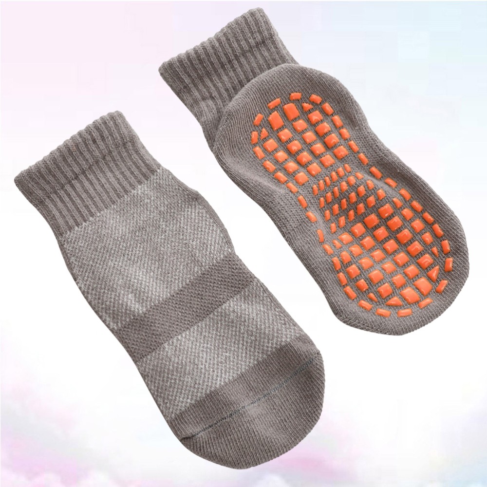 SAOLA 3 Pairs Chaussettes De Sol Antidérapantes Hommes Femmes Bébé Enfant
