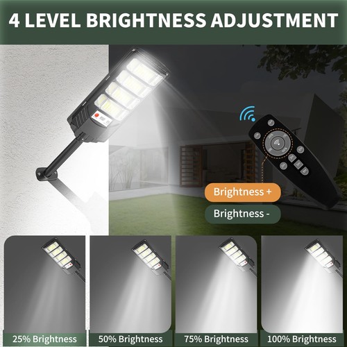 Solar Flood Lights Outdoor LED: 2 Pack Solar Street Lights Outdoor Waterproof... - Bild 6 von 7