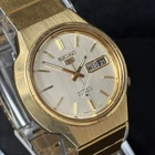 VTG Seiko 5 Automatic 6119-7500 Day/Date 21 Jewel 37mm Men’s Watch Gold Plated