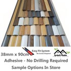 Threshold Strip transition trim for flooring door bar cover 38mm x 90cm Adhesive