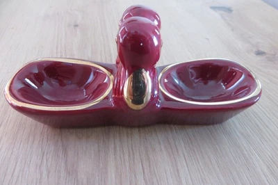 Saleron double déco canards Art Déco - Photo 1/4