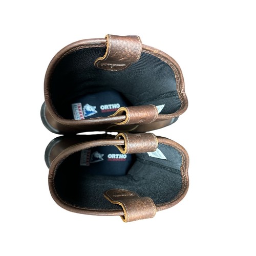 Steel Blue Mens Argyle Safety Work Boots Leather Pull On Brown Sz 12 NEW in Box - Picture 6 of 14