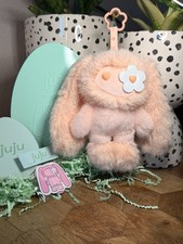 Peach  Cleo  Juju CJ Hendry Easter Limited Edition Collectible Plush Keychain