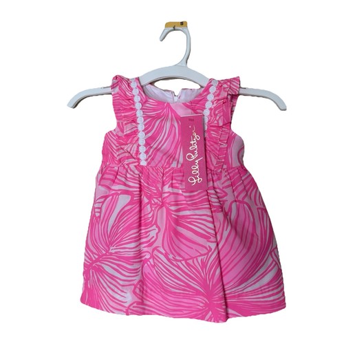 Lilly Pulitzer Baby Prosecco Pink Annabelle Dress Size 6/12 Months NWT - Picture 2 of 6