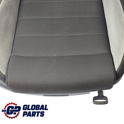 Volkswagen Golf Mk7 R-Line Front Seat Right O/S Alcantara Cloth Black Grey - Picture 8 of 15