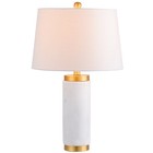 JYL5022A Adams 23 Marble LED Table Lamp Contemporary Transitional Bedside Des...