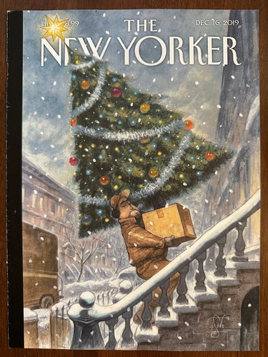 4 New Yorker Magazine Covers Only Peter de Seve Skiing Beach Birds Christmas - Picture 3 of 6