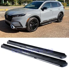 Aluminum Black Running Boards for 2023-2025 26 Honda CRV CR-V Side Step Bar 2PCS