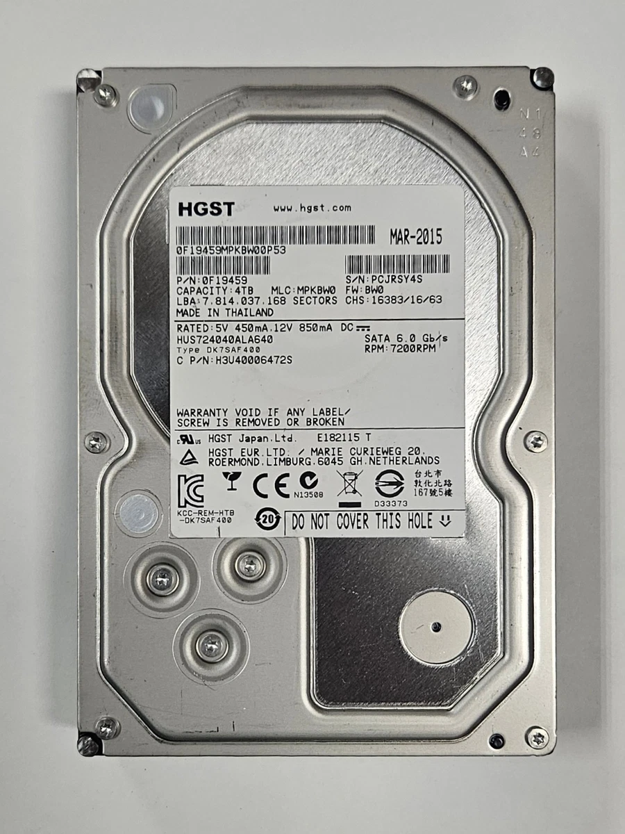 HGST 4TB Computer Internal Hard Disk Drives for sale | eBay