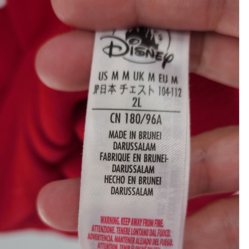 Disney Mickey Mouse Weihnachten Herren Waffel Strick Shirt Medium Santa Langarm - Bild 6 von 9