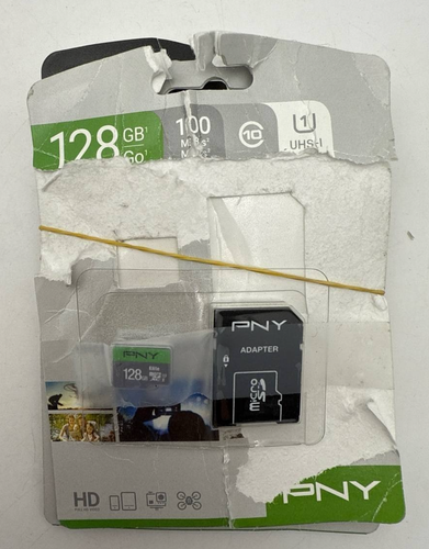 PNY Elite 128GB micro SDXC Class 10 UHS U1 Flash Memory Card with SD Adapter - Picture 4 of 12