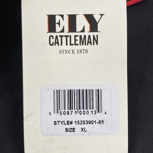 Ely Cattleman Western Herren Langarm Western Hemd Pearl Snap bestickt rose - Bild 8 von 15