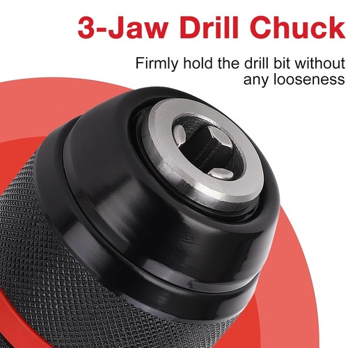 Metal Heavy Duty 1/2-20UNF 13mm Keyless Drill Chuck Hex Shank/SDS/Square Adaptor - Picture 6 of 14