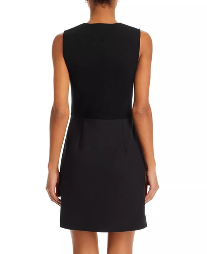 Theory Sleeveless Knit Combo Mini Dress, Size 4, NWT, MSRP: 445$ - Picture 3 of 4