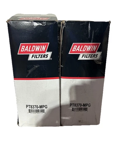 2 PK Baldwin Heavy Duty PT8370-MPG Hydraulic Filter,3-29/32 x 9-3/32 In