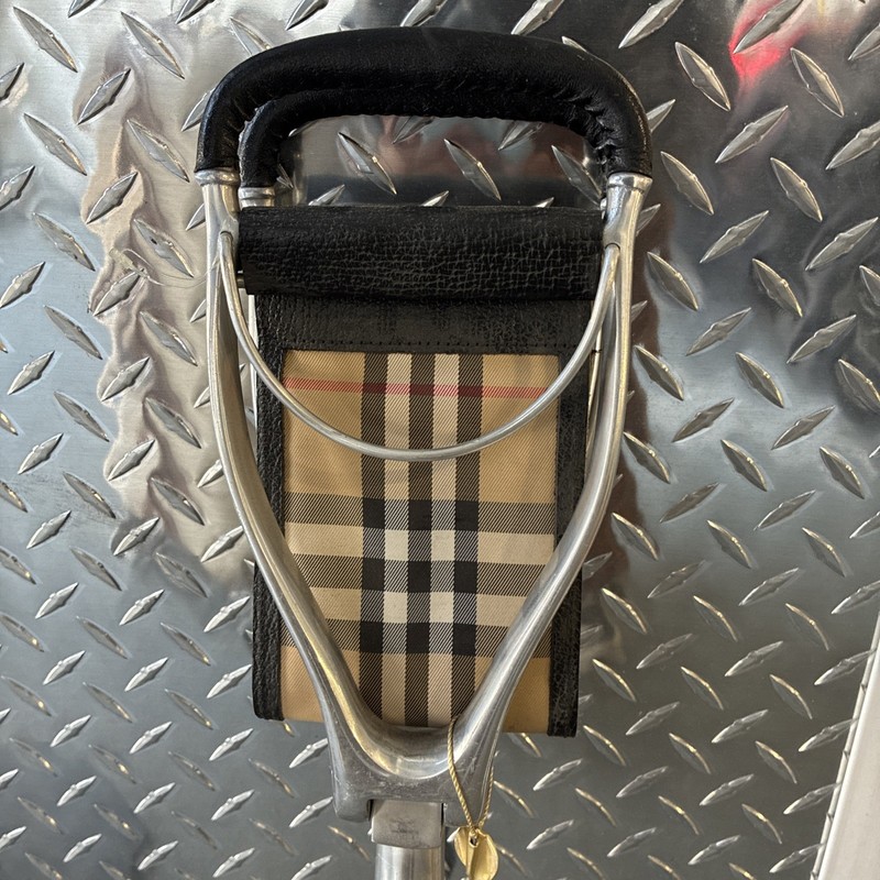 New Tirion seat stick for shooting or golf made in England Burberry plaid