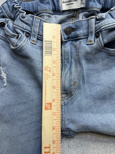 Abercrombie & Fitch Jeans Girls 13/14 Long Blue Denim Skinny Stretch Youth Kids - Picture 9 of 13