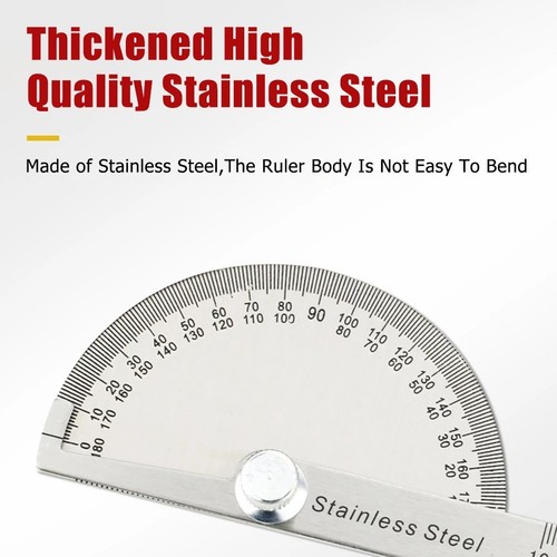 Machinist Ruler Protractors 0-180?? Rotary Angle Finder Metalworking Repalcement - Picture 12 of 12