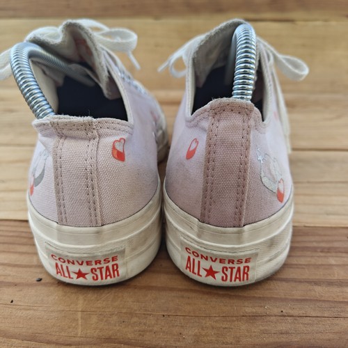 Converse Chuck Taylor All Star niedrige Damen-Sneaker rosa Herz Größe 8,5 - Bild 4 von 10