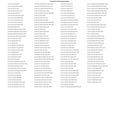 ITP Sand Star Rear Tire 22x11-10 L/H (8 Paddle) For BOMBARDIER DS650 BAJA X 2004 - Picture 3 of 3