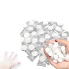 100 PCS Portable Compressed Travel Towel Tablets Disposable Wet 8"X 8"