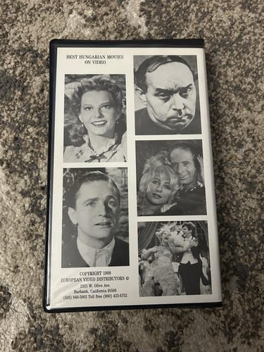 European Video Distributors VHS Tape “Fel A Fejjel” Film Rare Tape - Picture 3 of 4