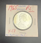 1965 Canada 50 Cent .800 Silver BU Proof Like Coin Queen Elizabeth II (MM00203)