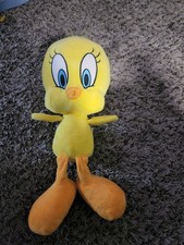 Warner Bros Looney Tunes Tweety Bird Plush Back In Action Green 9.5'' Tall