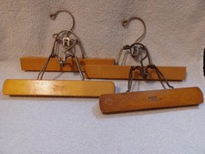 Vintage Wooden Setwell Pant Hanger 4 Pack 2- Sizes A-101