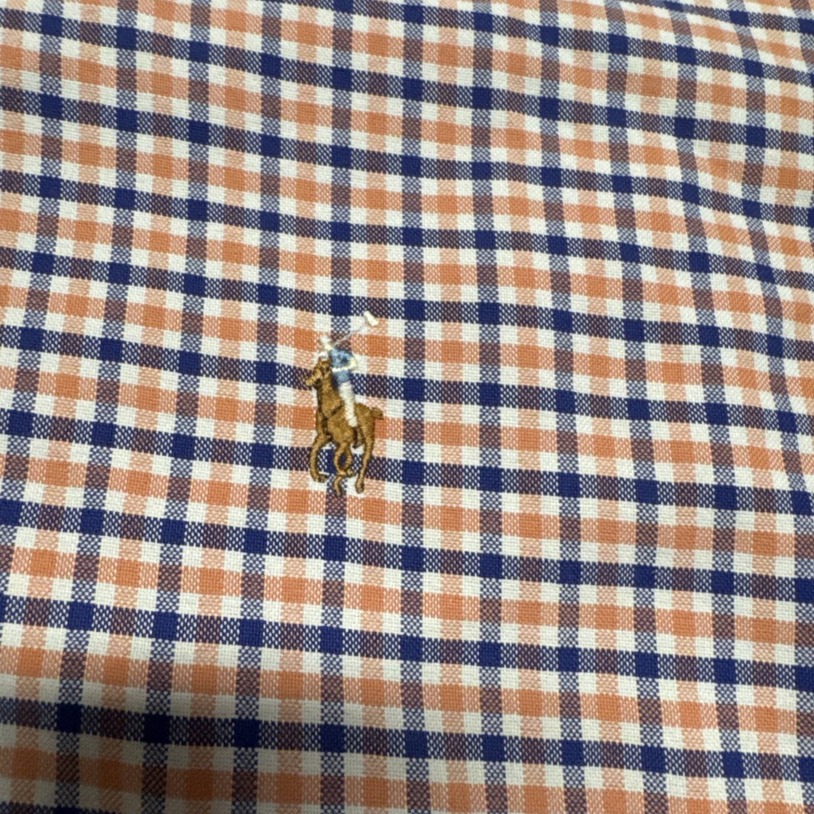 Polo Ralph Lauren camicia con bottoni uomo 4XB quadri manica lunga polo pony