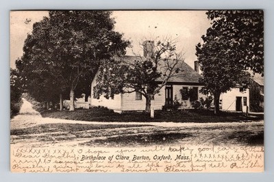 Oxford, MA-Massachusetts, Clara Barton Birthplace c1911, Vintage Postcard