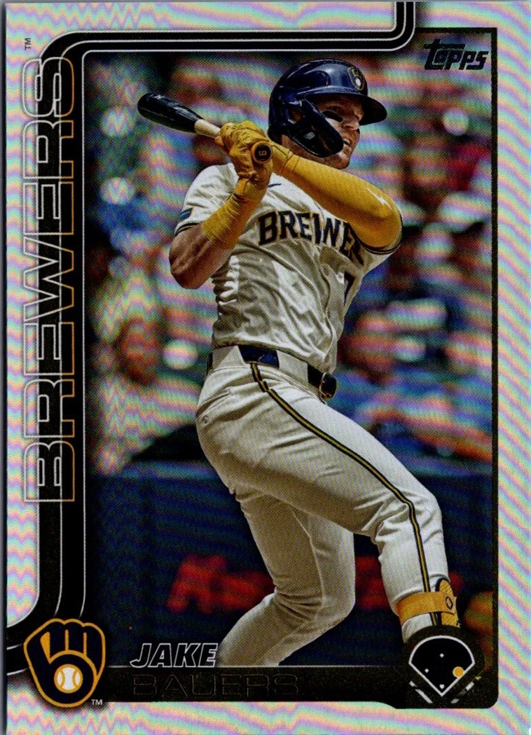 2025 Topps Rainbow Foil #618 Jake Bauers Milwaukee Brewers
