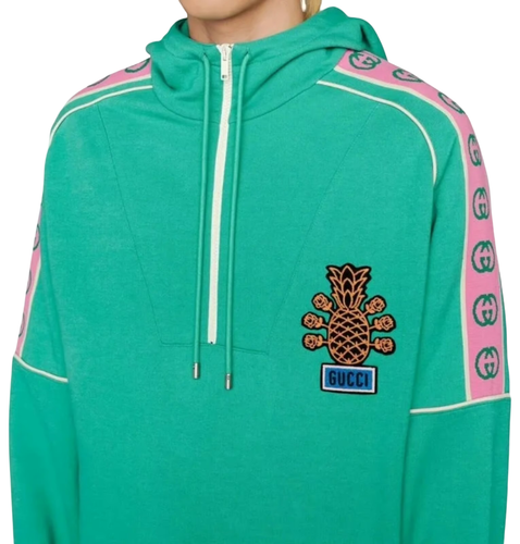 GUCCI’s Pineapple Collection $1098 Italy 2022 Fall Winter Medium Hoodie Pullover