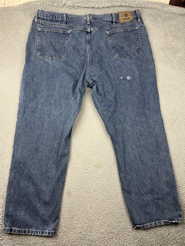 Jeans Wrangler Para Hombre 44x30 Azul Calce Relajado Auténtico Denim Hecho en México - Imagen 12 de 15