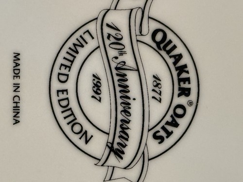 Vintage 1997 QUAKER OATS Keramik Keksdose 120th Anniversary Limited Edition - Bild 5 von 6