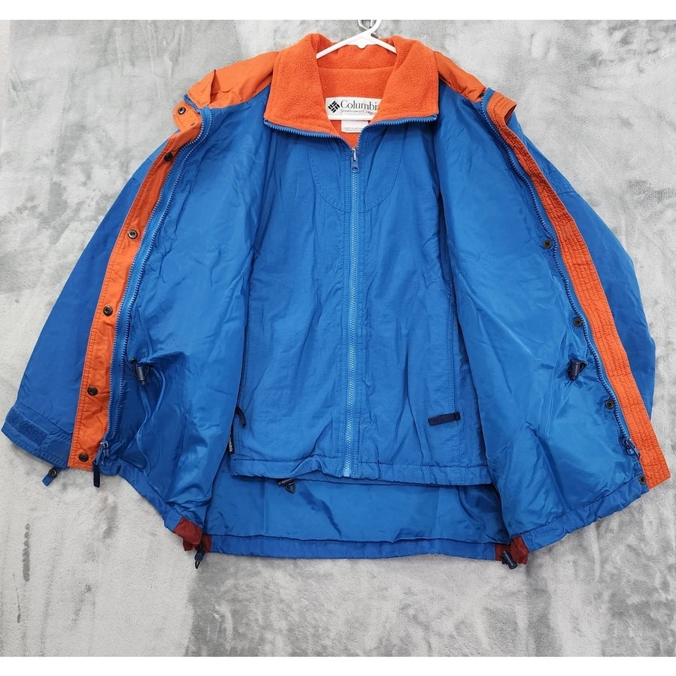 Abrigo Columbia Vintage Mujer S Azul Naranja Liberty Ridge 3 en 1 Invierno Esquí Foto 2 de 4
