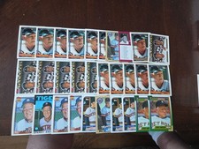 Sparky Anderson 30 card lot Detroit Tigers H.O.F