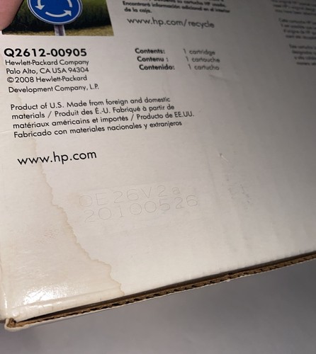 SCADUTO NUOVO E SIGILLATO HP Cartuccia Toner Originale LaserJet 12A Nero Q2612A - Foto 4 di 7