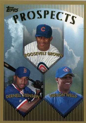 1999 Topps #436 Roosevelt Brown Dernell Stenson Vernon Wells Prospects