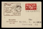 DR WHO 1953 GB GUERNSEY FDC QEII CORONATION M81373