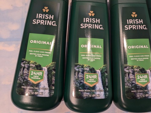 SET (5) IRISH SPRING ORIGINAL 24 STUNDEN FRISCH KÖRPERWÄSCHE 20 FLÜSSIGE UNZEN - Bild 2 von 2