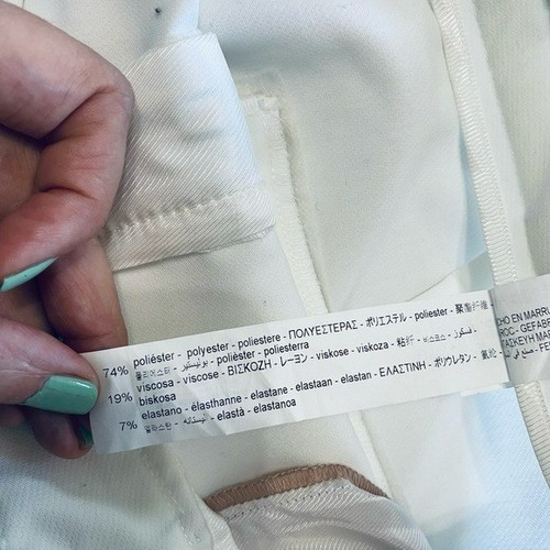Pantalone Zara bianco gamba larga - Foto 11 di 14
