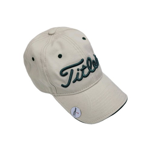 Titleist Beige New Era Adjustable Cap Green Raised Lettering 32325-2Clo4 - Bild 2 von 6