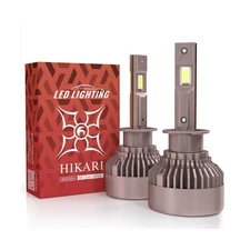 HIKARI WINGS H1 Fog Light, 80000LM Pure White 6000K LED Bulbs, Plug & Play IP...