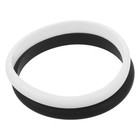 2pcs Black and White Silicone Wristbands - Fitness Bracelets for Men & Women -