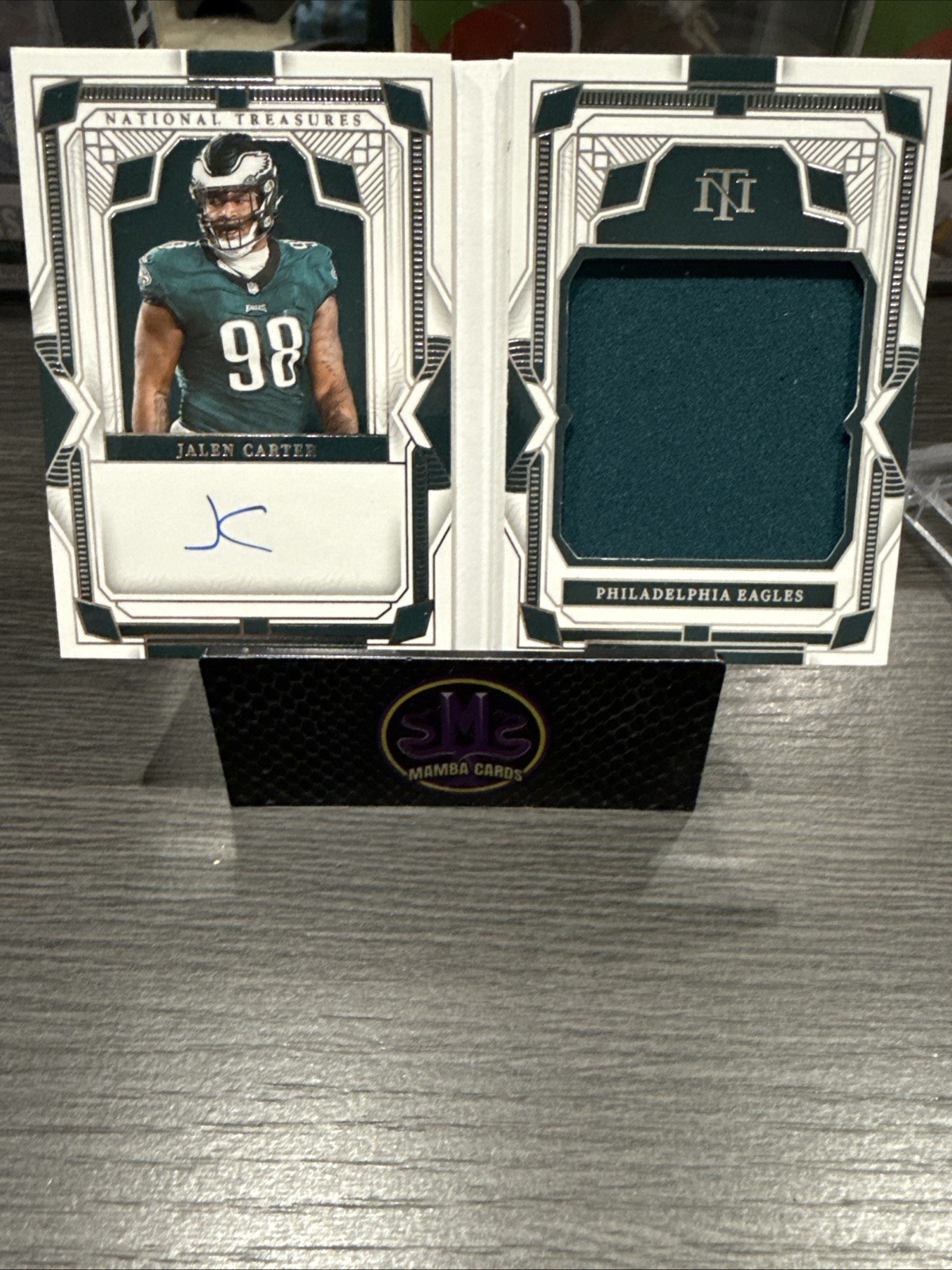 2023 Panini National Treasures - Rookie Patch Autographs Jalen Carter #169 /99