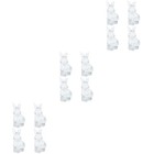 3 Pieces Bunny Decor Rabbit Ornaments Tiny Animal Figurines Home