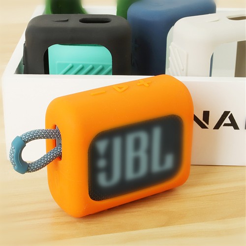 Funda de viaje de silicona suave para altavoz portátil Bluetooth JBL GO 3 - Imagen 19 de 26